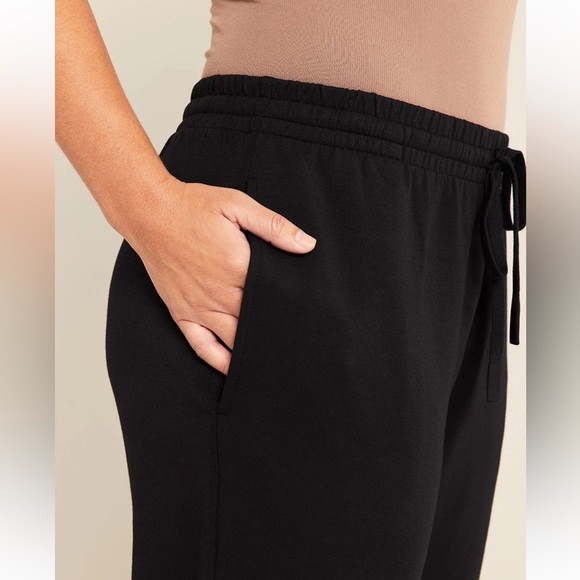 Boody Unisex Cuffed Sweat Pants with Pockets Black men M/women L ** - Picture 2 of 7